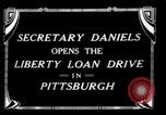 Image of Josephus Daniels Pittsburgh Pennsylvania USA, 1918, second 3 stock footage video 65675048792