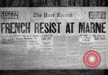 Image of World War I newspaper headlines United States USA, 1917, second 27 stock footage video 65675048804