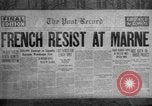 Image of World War I newspaper headlines United States USA, 1917, second 30 stock footage video 65675048804