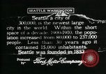 Image Pictorial de Seattle Seattle Washington USA, 1917, de la seconde 7 séquences d'archives historiques vidéo 65675048828