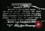 Image Pictorial de Seattle Seattle Washington USA, 1917, de la seconde 36 séquences d'archives historiques vidéo 65675048828
