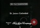 Immagine di Saint James Cathedral Seattle Washington USA, 1917, secondo 6 filmato di repertorio 65675048832