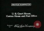 Standbild USA Court House Seattle Washington USA, 1917, aus Sekunde 4 historischem Filmmaterial Videoclip 65675048839