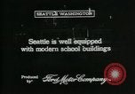 Standbild Schule Gebäude Seattle Washington USA, 1917, aus Sekunde 4 historischem Filmmaterial Videoclip 65675048841