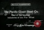 Immagine di Pacific Coast Steel Company Seattle Washington USA, 1917, secondo 1 filmato di repertorio 65675048843