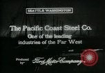 Immagine di Pacific Coast Steel Company Seattle Washington USA, 1917, secondo 3 filmato di repertorio 65675048843