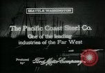 Immagine di Pacific Coast Steel Company Seattle Washington USA, 1917, secondo 4 filmato di repertorio 65675048843