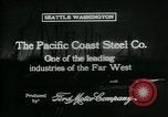 Immagine di Pacific Coast Steel Company Seattle Washington USA, 1917, secondo 5 filmato di repertorio 65675048843