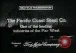 Immagine di Pacific Coast Steel Company Seattle Washington USA, 1917, secondo 6 filmato di repertorio 65675048843