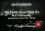 Immagine di Pacific Coast Steel Company Seattle Washington USA, 1917, secondo 7 filmato di repertorio 65675048843