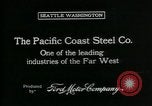 Immagine di Pacific Coast Steel Company Seattle Washington USA, 1917, secondo 12 filmato di repertorio 65675048843