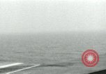 Image of Royal Navy Supermarine Attacker F1 aircraft practice touch and go landings on American aircraft carrier USS Antietam Atlantic Ocean, 1953, second 41 stock footage video 65675048898