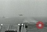 Standbild British Royal Navy Supermarine Angreifer F1 Flugzeuge Atlantik, 1953, aus Sekunde 3 historischem Filmmaterial Videoclip 65675048899