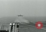 Standbild British Royal Navy Supermarine Angreifer F1 Flugzeuge Atlantik, 1953, aus Sekunde 5 historischem Filmmaterial Videoclip 65675048899