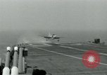 Standbild British Royal Navy Supermarine Angreifer F1 Flugzeuge Atlantik, 1953, aus Sekunde 6 historischem Filmmaterial Videoclip 65675048899