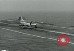 Standbild British Royal Navy Supermarine Angreifer F1 Flugzeuge Atlantik, 1953, aus Sekunde 7 historischem Filmmaterial Videoclip 65675048899
