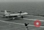 Standbild British Royal Navy Supermarine Angreifer F1 Flugzeuge Atlantik, 1953, aus Sekunde 9 historischem Filmmaterial Videoclip 65675048899