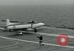 Standbild British Royal Navy Supermarine Angreifer F1 Flugzeuge Atlantik, 1953, aus Sekunde 10 historischem Filmmaterial Videoclip 65675048899