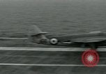 Standbild British Royal Navy Supermarine Angreifer F1 Flugzeuge Atlantik, 1953, aus Sekunde 19 historischem Filmmaterial Videoclip 65675048899