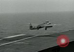 Standbild British Royal Navy Supermarine Angreifer F1 Flugzeuge Atlantik, 1953, aus Sekunde 20 historischem Filmmaterial Videoclip 65675048899