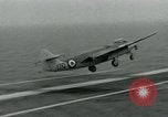 Standbild British Royal Navy Supermarine Angreifer F1 Flugzeuge Atlantik, 1953, aus Sekunde 29 historischem Filmmaterial Videoclip 65675048899