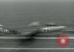 Standbild British Royal Navy Supermarine Angreifer F1 Flugzeuge Atlantik, 1953, aus Sekunde 48 historischem Filmmaterial Videoclip 65675048899