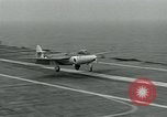 Standbild British Royal Navy Supermarine Angreifer F1 Flugzeuge Atlantik, 1953, aus Sekunde 57 historischem Filmmaterial Videoclip 65675048899
