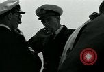 Standbild British Royal Navy de Havilland Vampire Jet macht die Landung auf der USS Antietam verhaftet Atlantik, 1953, aus Sekunde 46 historischem Filmmaterial Videoclip 65675048903