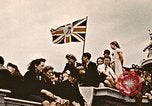 Standbild British flag London England Vereinigtes Königreich, 1945, aus Sekunde 4 historischem Filmmaterial Videoclip 65675048980
