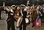 Image of Victory in Europe Day celebration at Buckingham Palace London England United Kingdom, 1945, second 38 stock footage video 65675048983