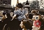 Image of Victory in Europe Day celebration at Buckingham Palace London England United Kingdom, 1945, second 42 stock footage video 65675048983