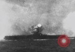 Image of USS Essex attacked by Kamikaze Pacific Theater, 1944, second 46 stock footage video 65675049006