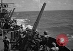 Image of USS Minneapolis (CA-36) firing guns in battle for  Wake Island Pacific Theater, 1942, second 30 stock footage video 65675049022