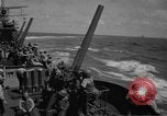 Image of USS Minneapolis (CA-36) firing guns in battle for  Wake Island Pacific Theater, 1942, second 39 stock footage video 65675049022