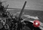 Image of USS Minneapolis (CA-36) firing guns in battle for  Wake Island Pacific Theater, 1942, second 41 stock footage video 65675049022