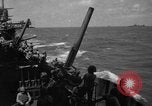 Image of USS Minneapolis (CA-36) firing guns in battle for  Wake Island Pacific Theater, 1942, second 54 stock footage video 65675049022