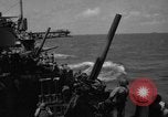 Image of USS Minneapolis (CA-36) firing guns in battle for  Wake Island Pacific Theater, 1942, second 56 stock footage video 65675049022