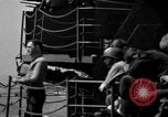Image of Japanese aircraft attacking the USS Yorktown (CV-10) Pacific Theater, 1944, second 5 stock footage video 65675049026