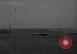Image of Japanese aircraft attacking the USS Yorktown (CV-10) Pacific Theater, 1944, second 21 stock footage video 65675049026