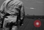 Image of Japanese aircraft attacking the USS Yorktown (CV-10) Pacific Theater, 1944, second 23 stock footage video 65675049026