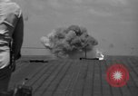 Image of Japanese aircraft attacking the USS Yorktown (CV-10) Pacific Theater, 1944, second 37 stock footage video 65675049026