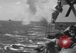 Image of Japanese aircraft attacking the USS Yorktown (CV-10) Pacific Theater, 1944, second 60 stock footage video 65675049026