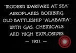 Image of USS Alabama BB-8 bombing Atlantic Ocean, 1921, second 15 stock footage video 65675049048