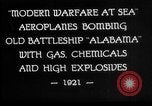 Image of USS Alabama BB-8 bombing Atlantic Ocean, 1921, second 23 stock footage video 65675049048
