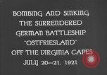 Standbild Deutsche Schlachtschiff Ostfriesland Virginia Capes United States USA, 1935, aus Sekunde 6 historischem Filmmaterial Videoclip 65675049050