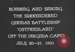 Standbild Deutsche Schlachtschiff Ostfriesland Virginia Capes United States USA, 1935, aus Sekunde 14 historischem Filmmaterial Videoclip 65675049050