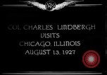 Standbild Charles Lindbergh Chicago Illinois USA, 1927, aus Sekunde 1 historischem Filmmaterial Videoclip 65675049065