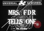 Standbild Eleanor Roosevelt United States USA, 1943, aus Sekunde 4 historischem Filmmaterial Videoclip 65675049120