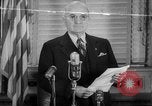 Image of Harry S Truman on use of atomic bomb against China United States USA, 1950, second 12 stock footage video 65675049145