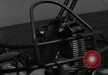 Image of Sailor mans twin 50 caliber machine gun in U.S. PT boat Atlantic Ocean, 1944, second 11 stock footage video 65675049225